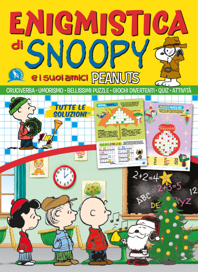 Passa del tempo in maniera intelligente e divertente con Snoopy e la sua banda di amici! I Peanuts ti aspettano in edicola con una rivista tutta nuova, piena di giochi, cruciverba, quiz, attività e... tutto l’irresistibile umorismo dei piccoli personaggi di Schulz!
